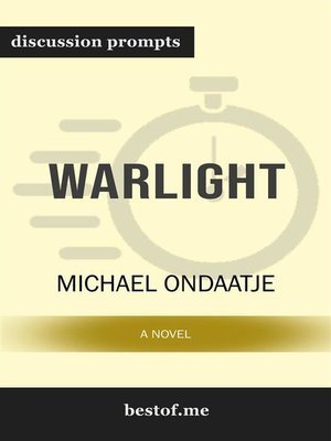 cover image of Warlight--A Novel--Discussion Prompts